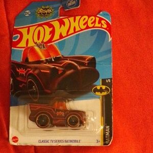 Hot Wheels Classic TV Series Batmobile - Black and Red